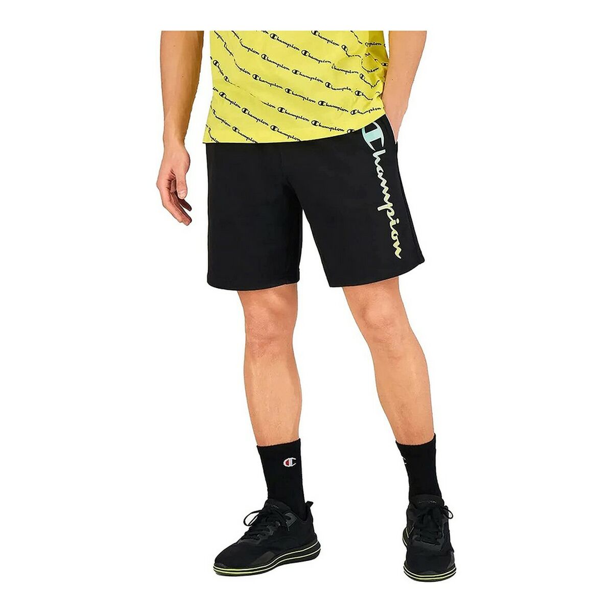 Unisex Sports Shorts Champion 215788-KK001 Black-6