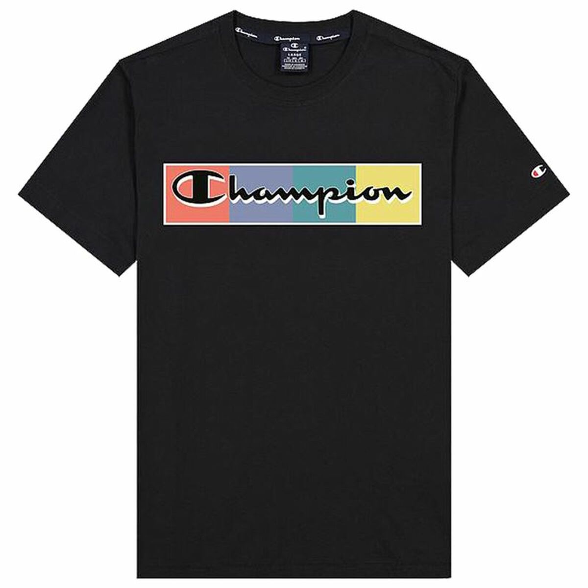 Short Sleeve T-Shirt Champion Crewneck-0