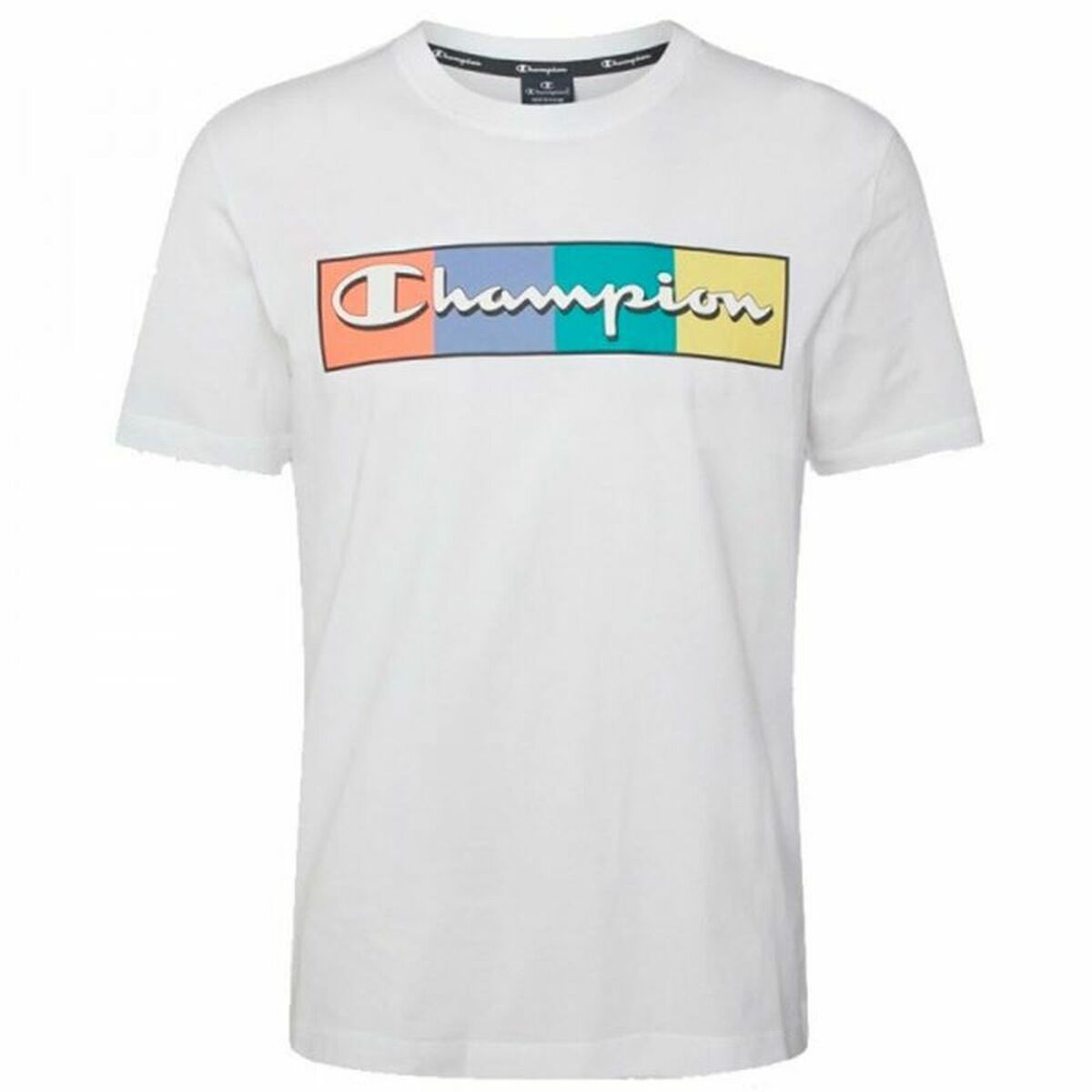 Short Sleeve T-Shirt Champion Crewneck-0