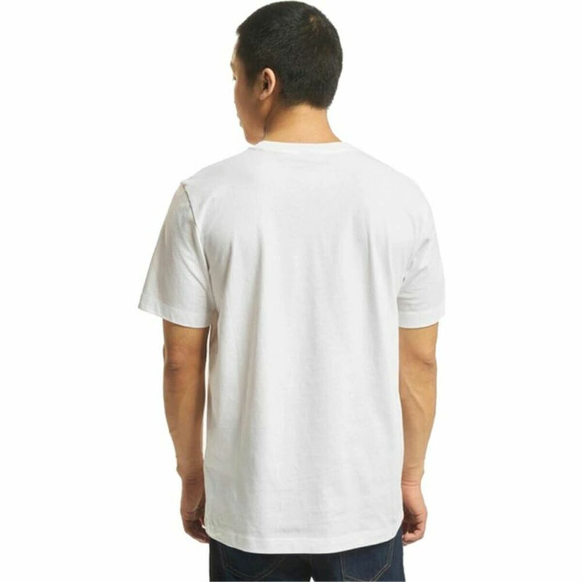 Short Sleeve T-Shirt Champion Crewneck White-0