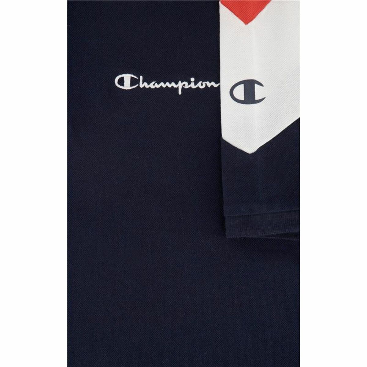 Men’s Short Sleeve Polo Shirt Champion Navy Blue-2