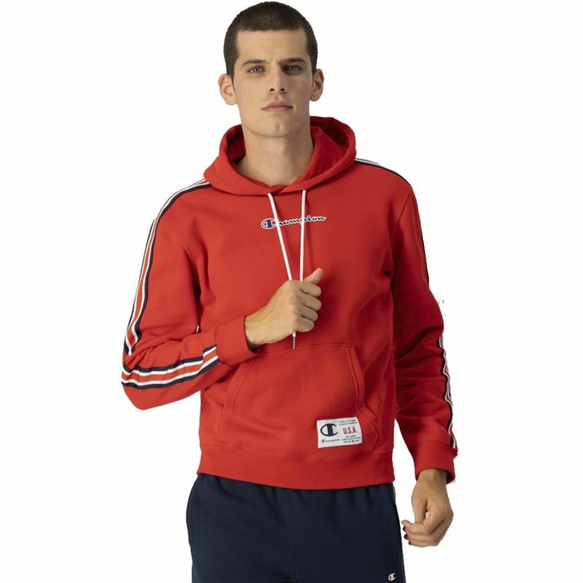 Men’s Hoodie Champion Sport Tech Red-0