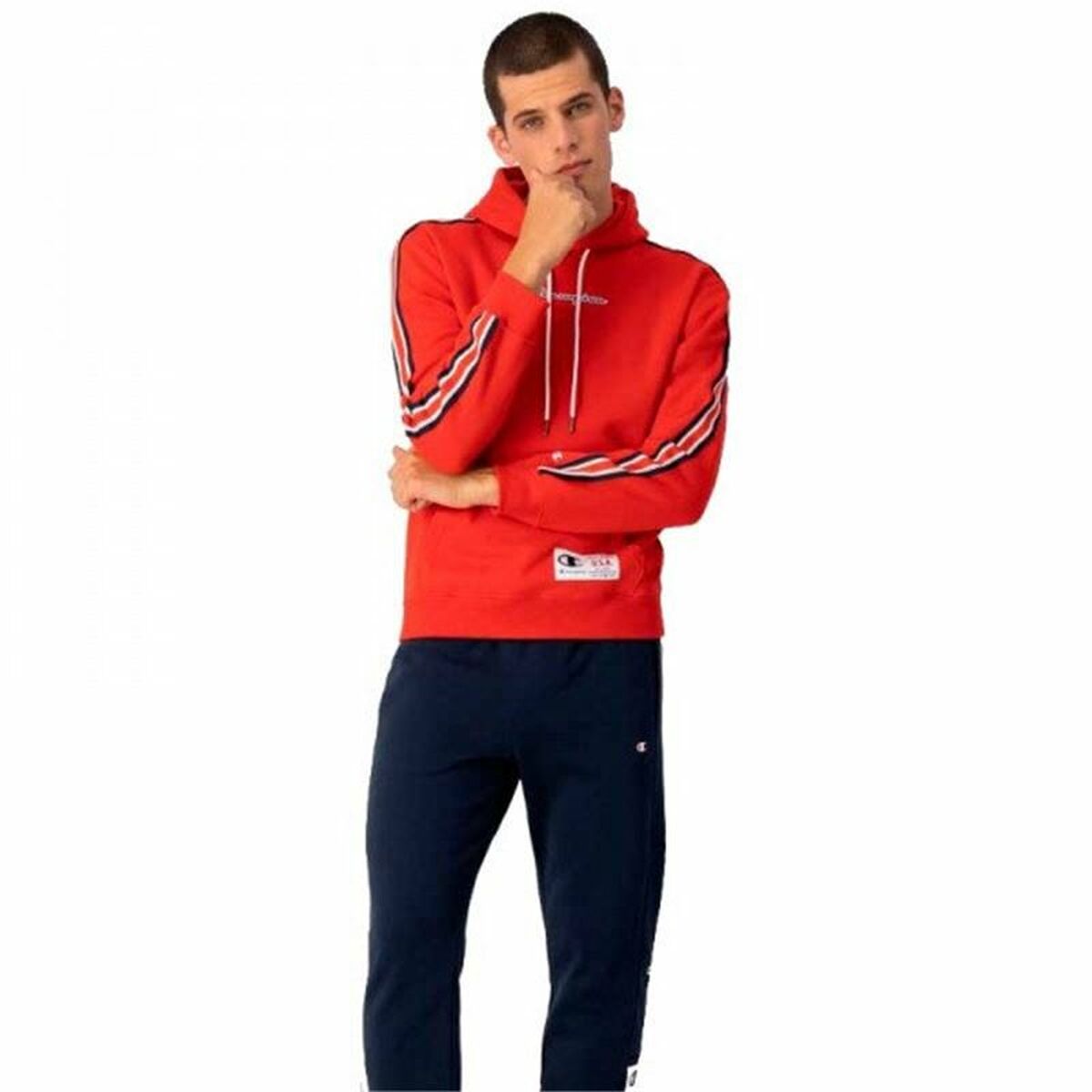 Men’s Hoodie Champion Sport Tech Red-2