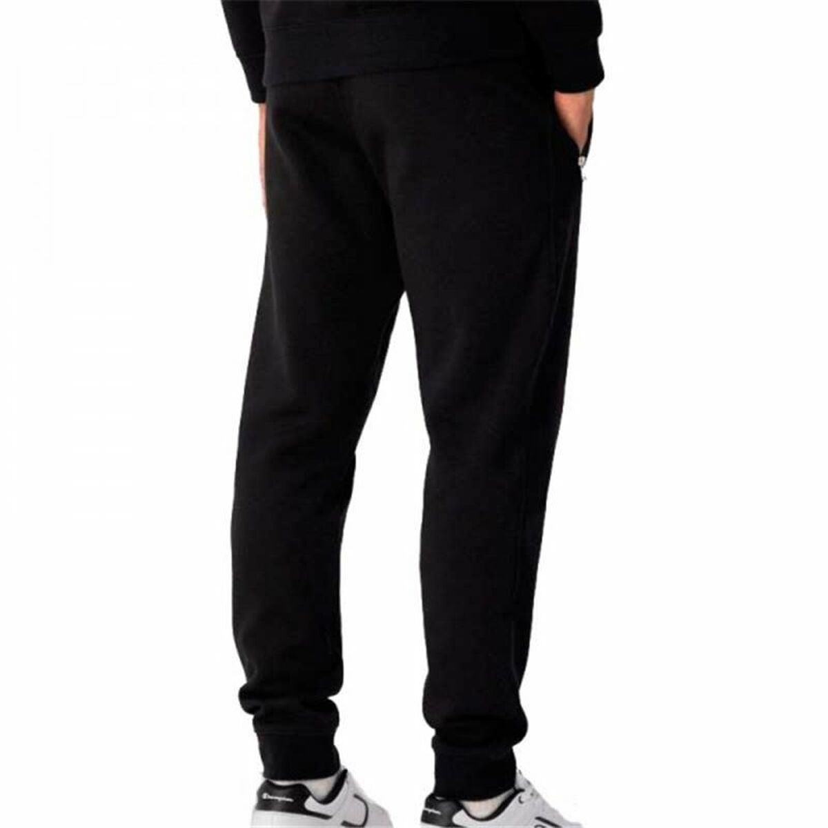 Adult Trousers Champion  Elastic Logo Black Men-2