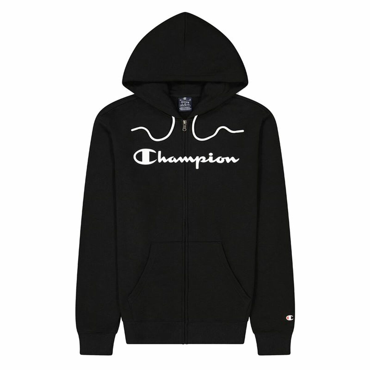 Men’s Hoodie Champion Hooded Full Zip Black-0