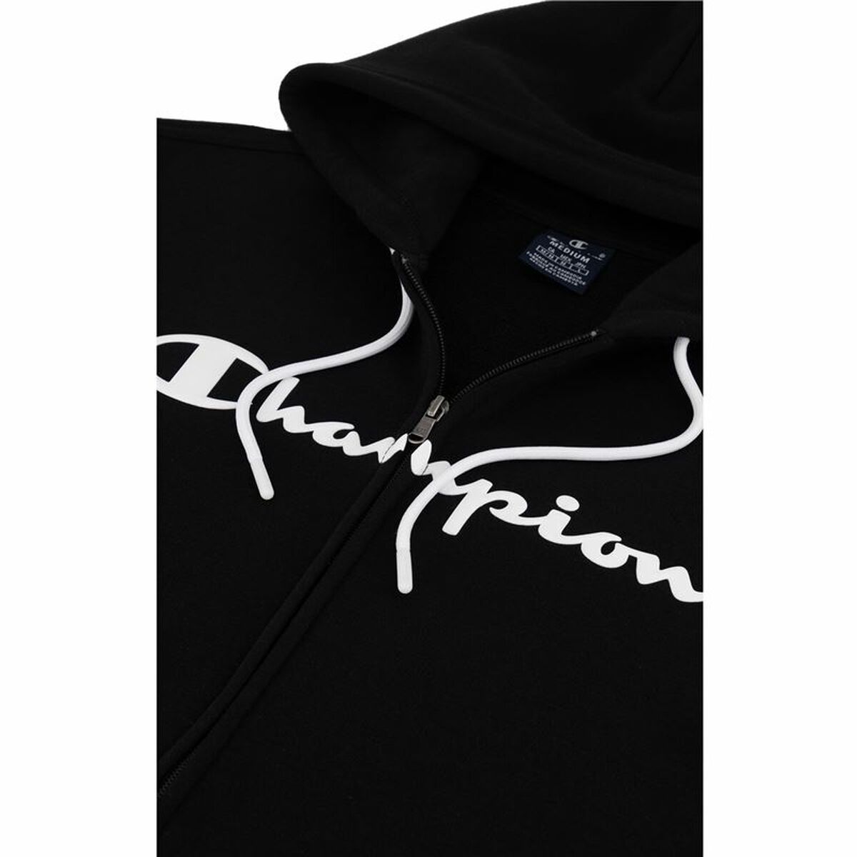 Men’s Hoodie Champion Hooded Full Zip Black-24