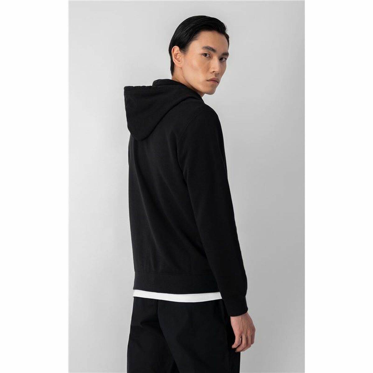 Men’s Hoodie Champion Hooded Full Zip Black-22