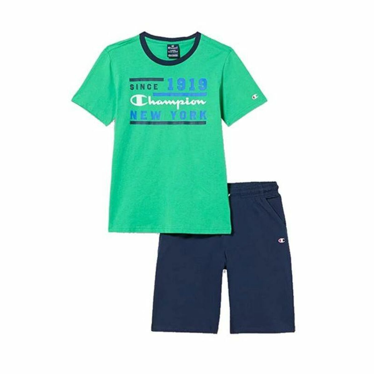 Children's Sports Outfit Champion Green 2 Pieces Lime green-0