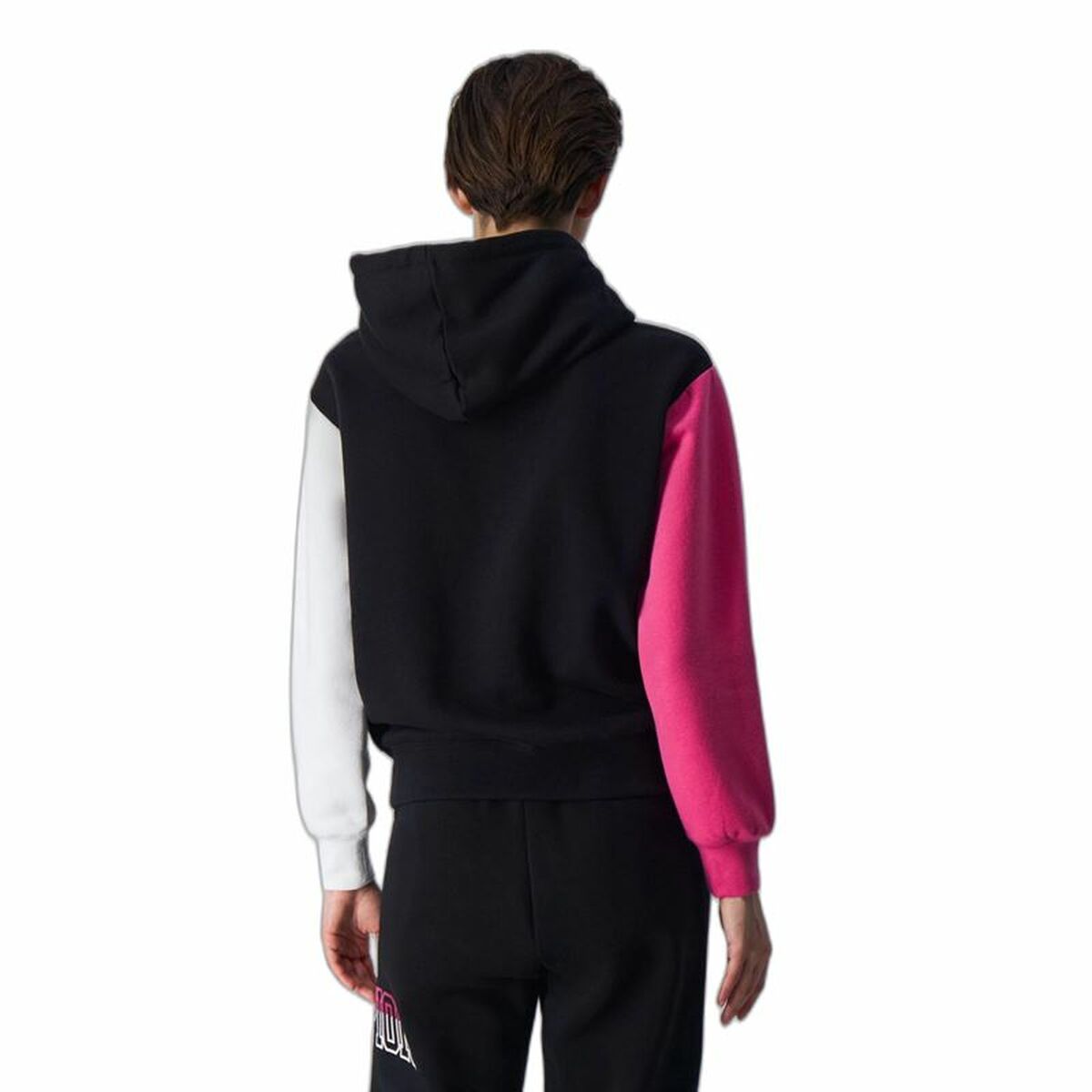 Women’s Hoodie Champion Legacy White Pink Black-5