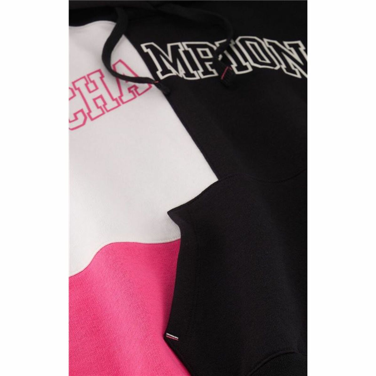 Women’s Hoodie Champion Legacy White Pink Black-4