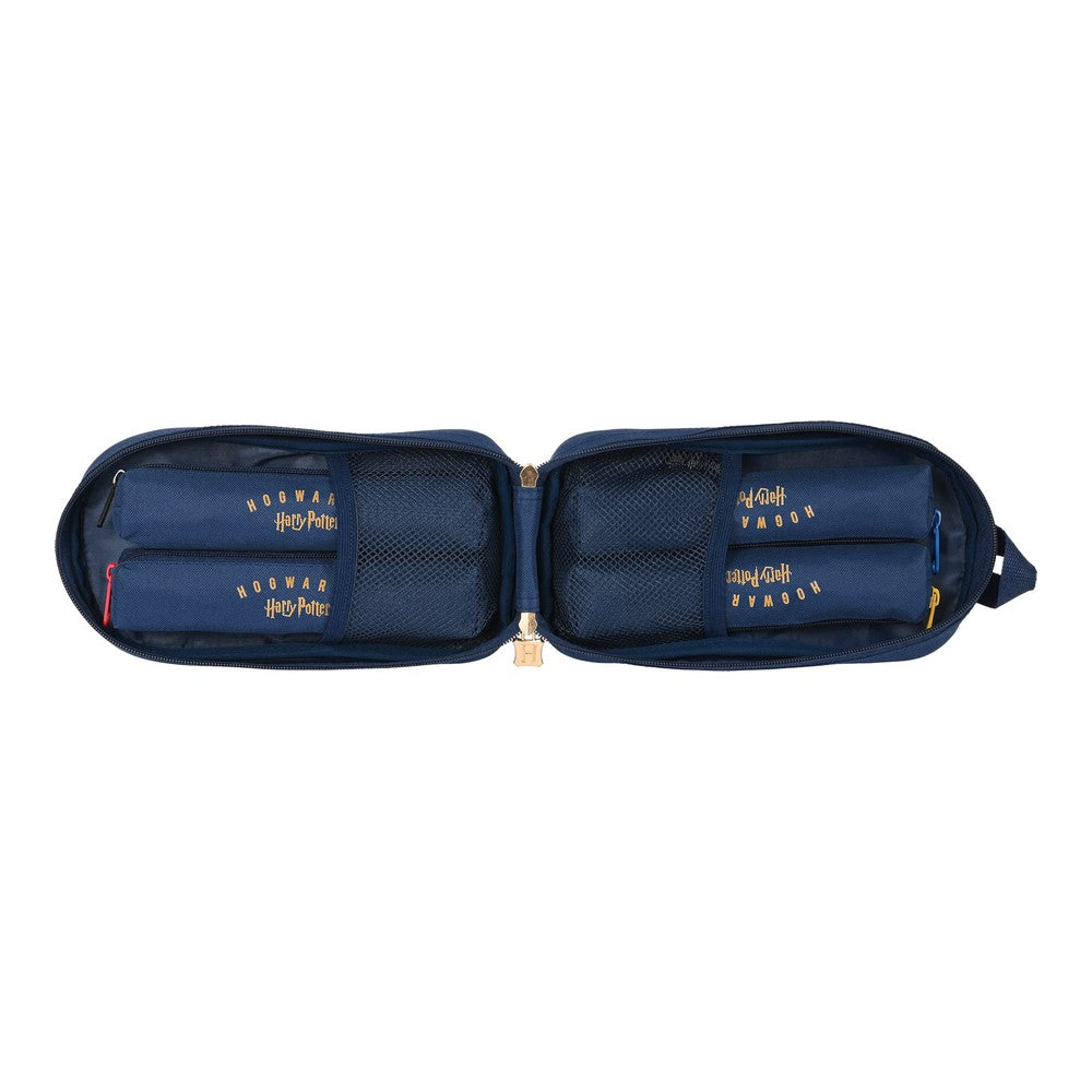 Backpack Pencil Case Harry Potter Magical Brown Navy Blue (12 x 23 x 5 cm)-3