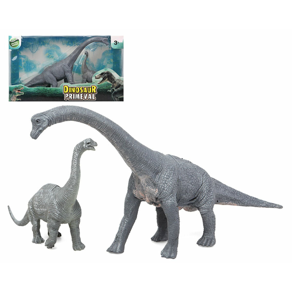 Set of 2 Dinosaurs 2 Units 32 x 18 cm-0