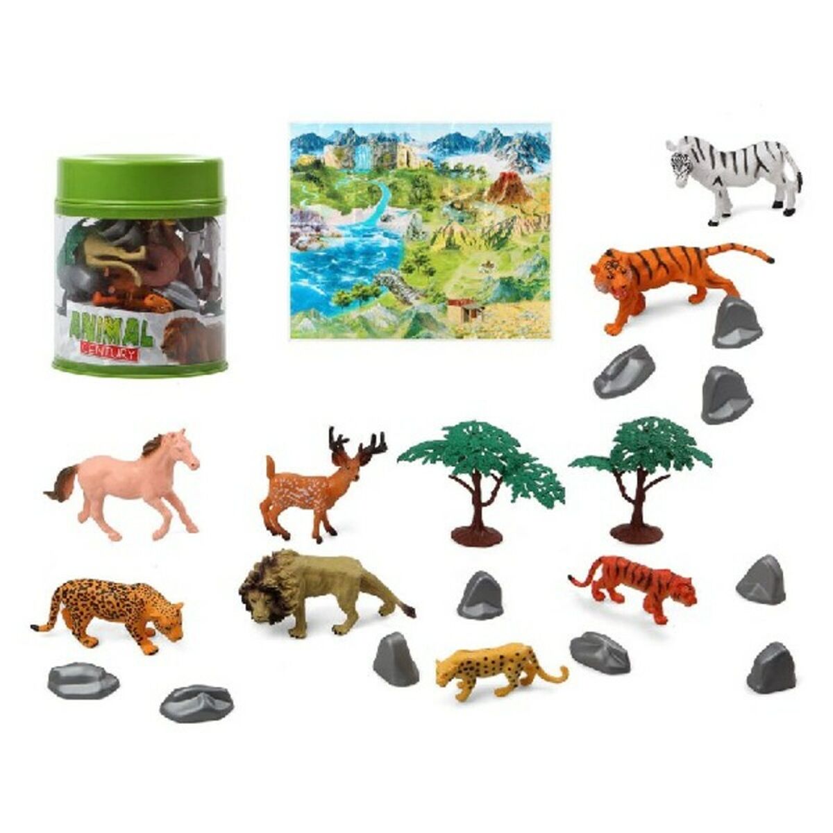 Animal figures Jungle (22 Pieces) (3 pcs)-0