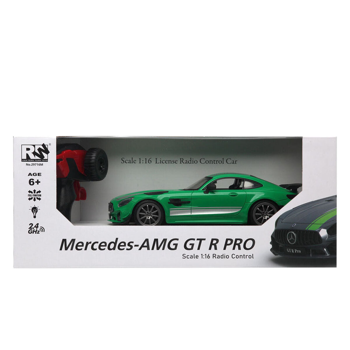 Remote-Controlled Car Mercedes Grey Green 1:16-1