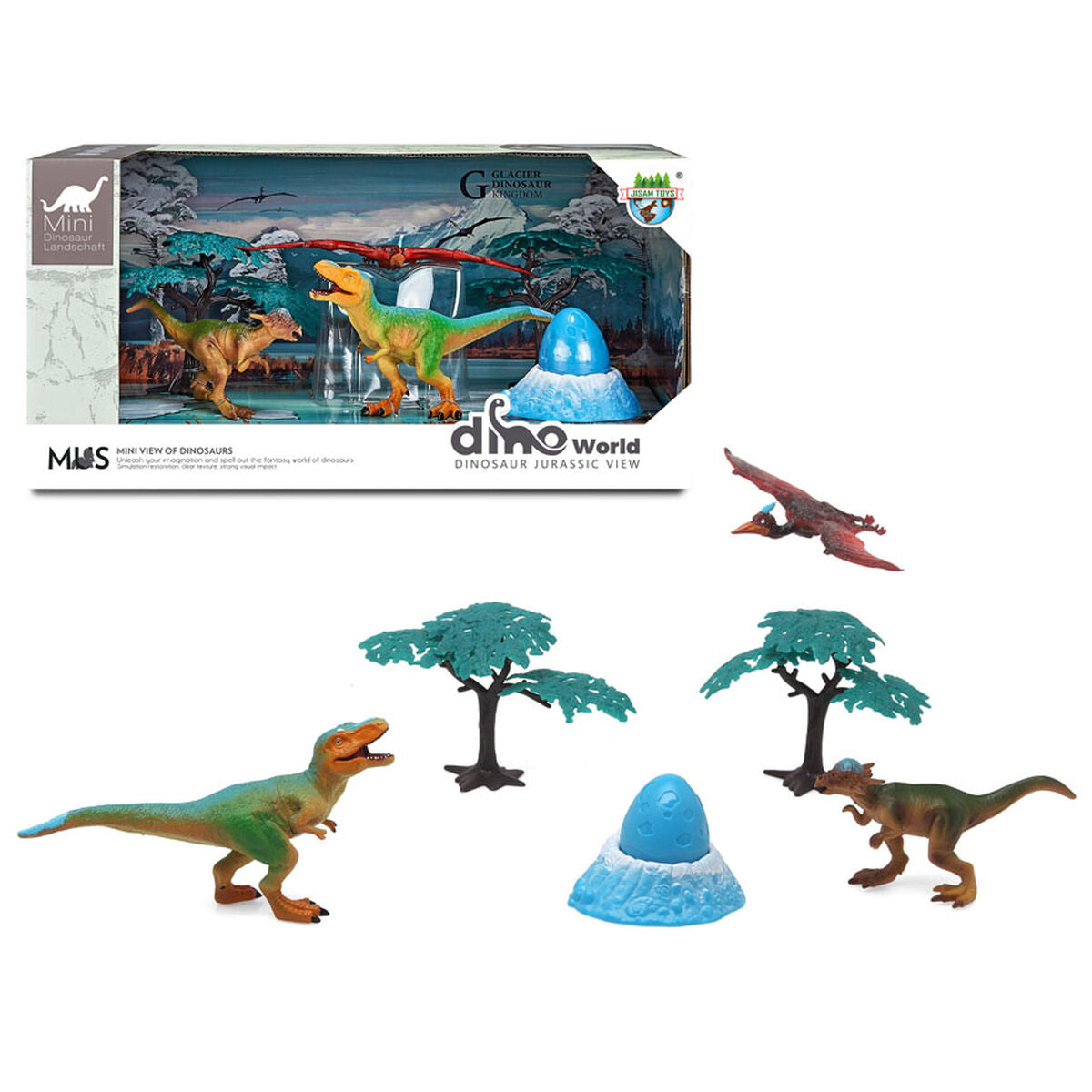 Set of Dinosaurs 36 x 18 cm-0