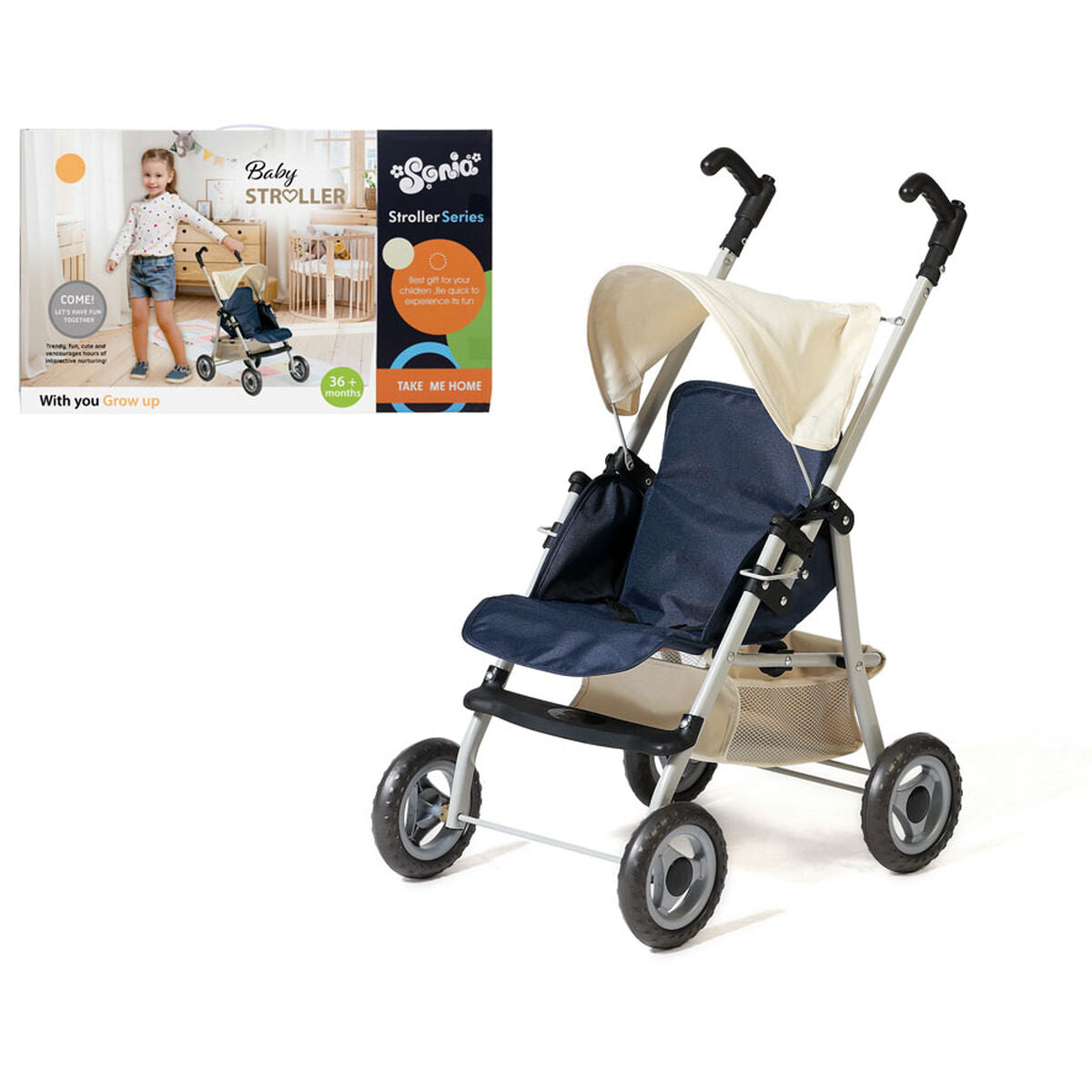 Doll Stroller Stroller Series 50 x 30 cm-0