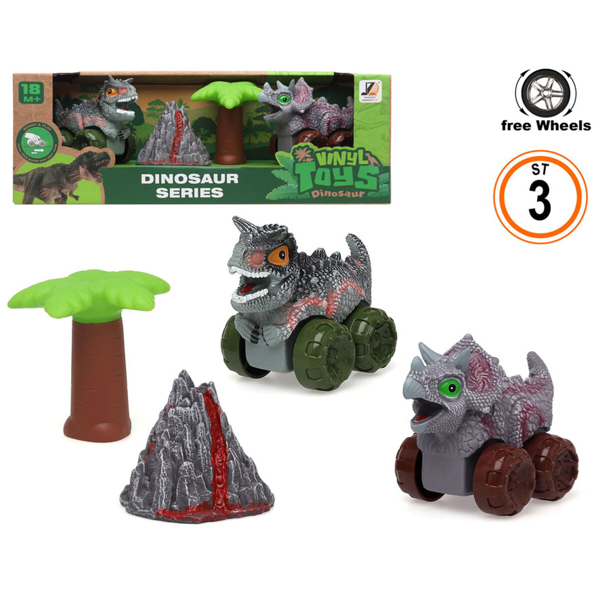 Toy car Dinosaur Series Grey-1