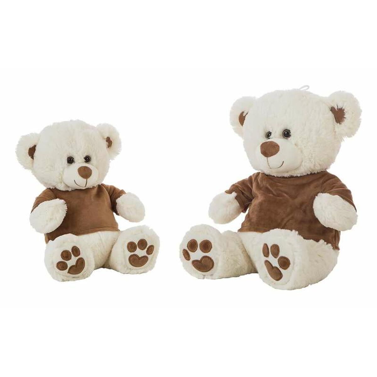 Fluffy toy Bear Brown Velvet 32 cm-0