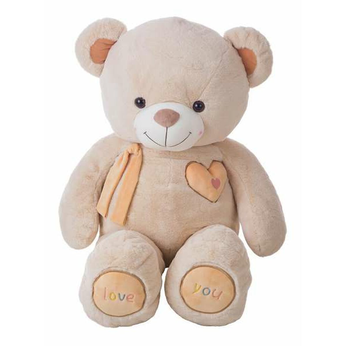 Fluffy toy Valentin Beige Bear 115 cm-0