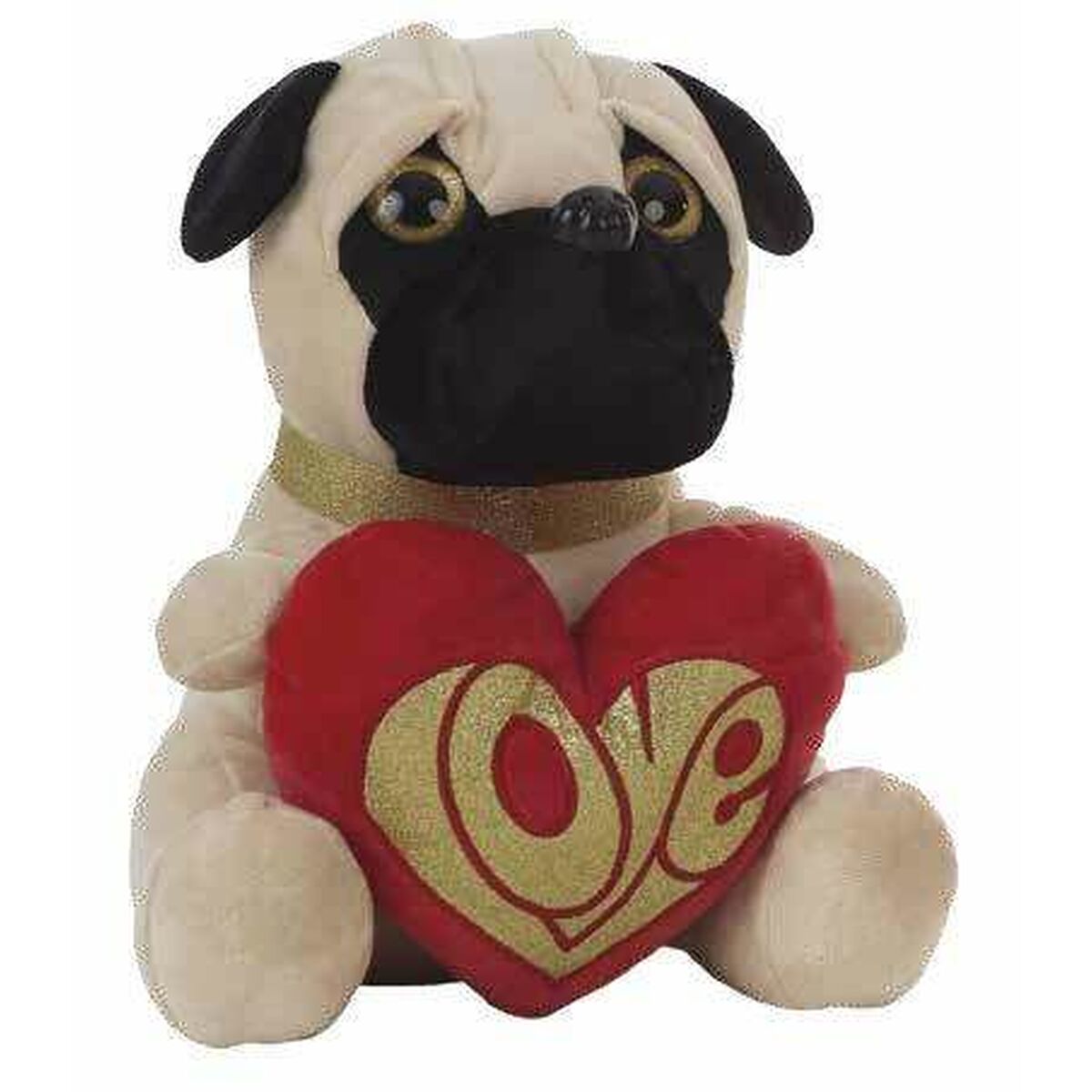 Fluffy toy Pug 32 cm-0