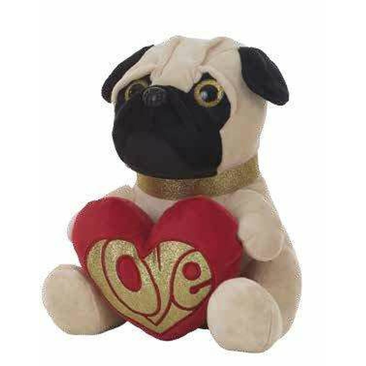 Fluffy toy Pug 26 cm-0