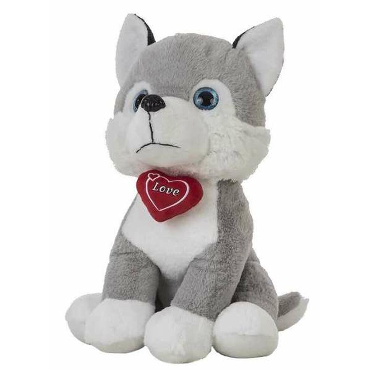 Fluffy toy Husky Heart 48 cm-0