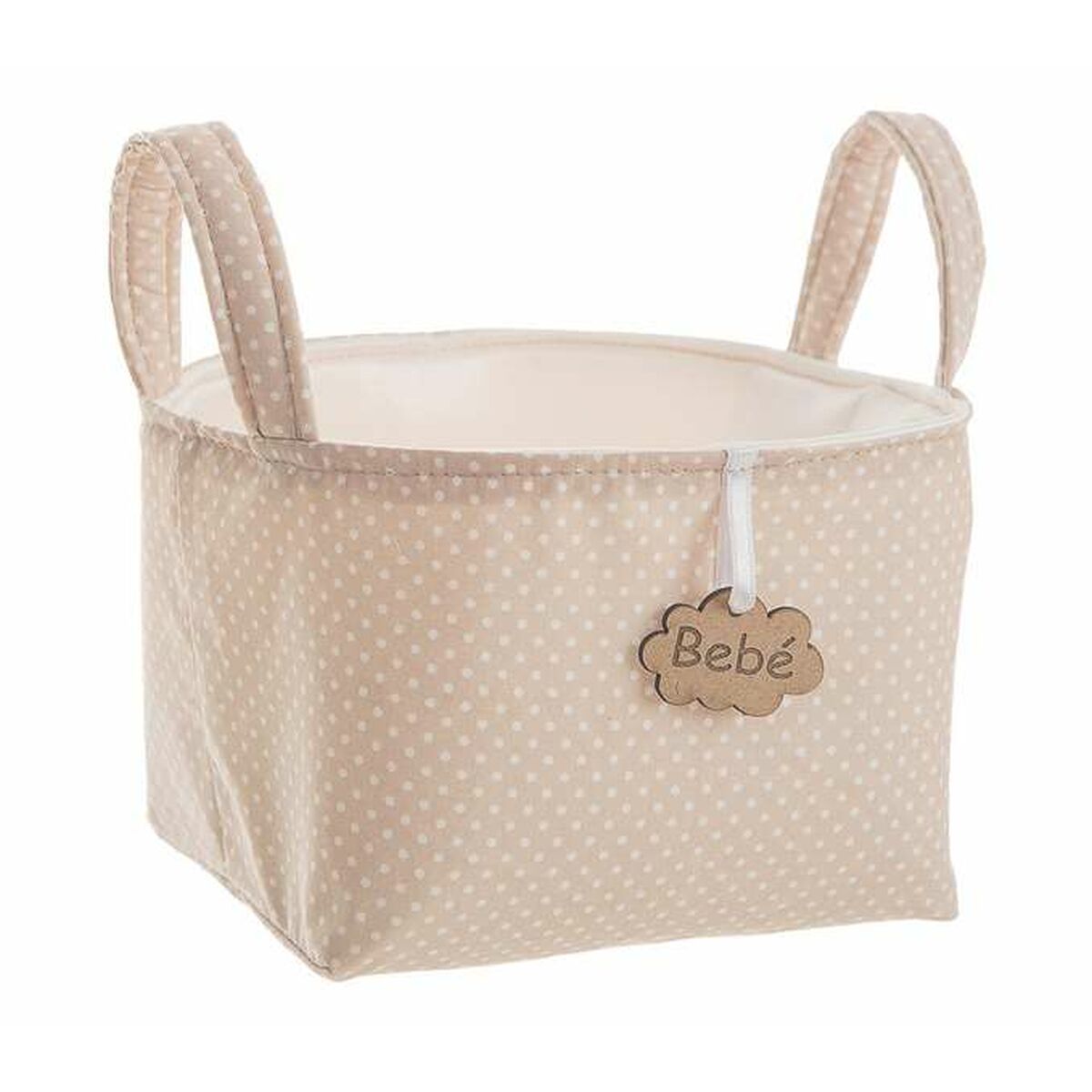 Basket Brown With handles 17 x 13,5 x 20 cm-0