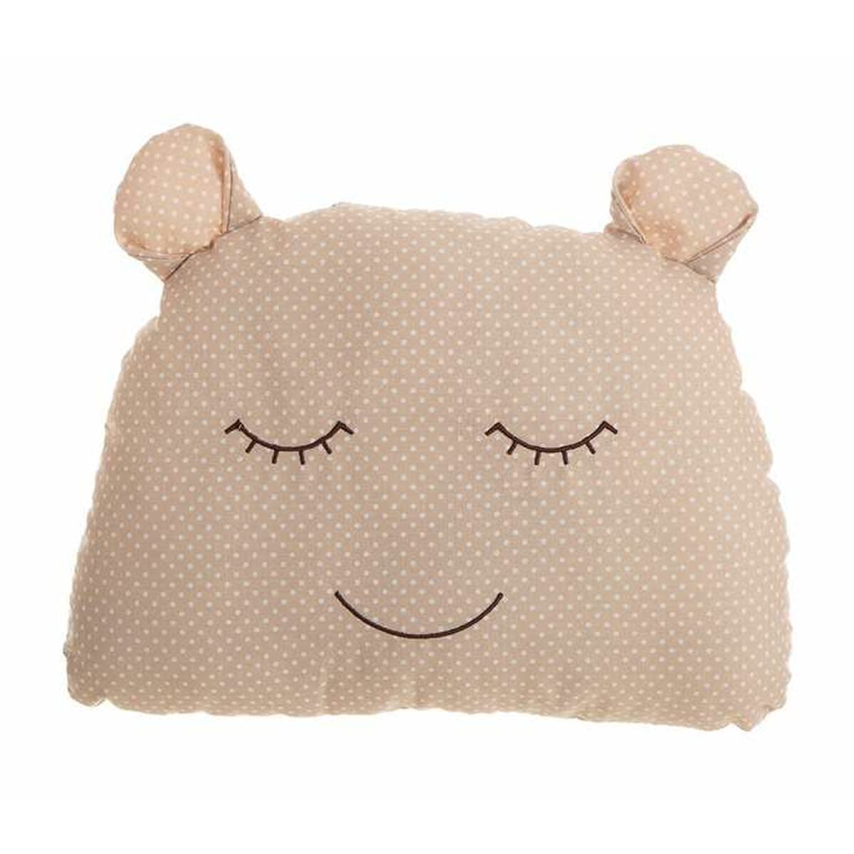 Cushion Bear Fluffy toy 35 x 29 cm Beige-0