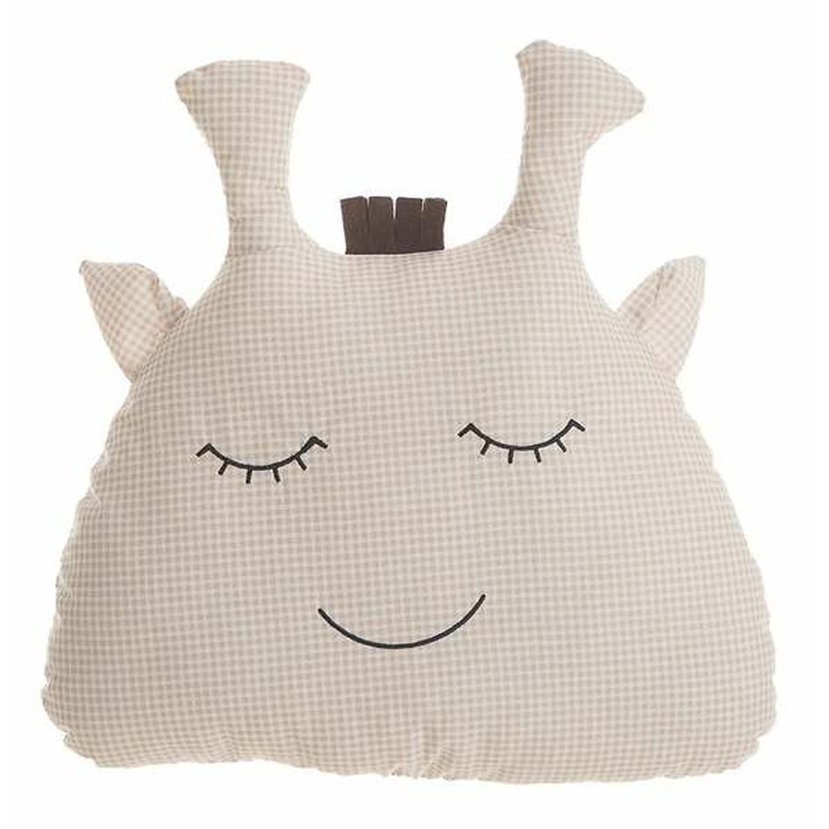 Cushion Giraffe 35 x 34 cm Beige-0