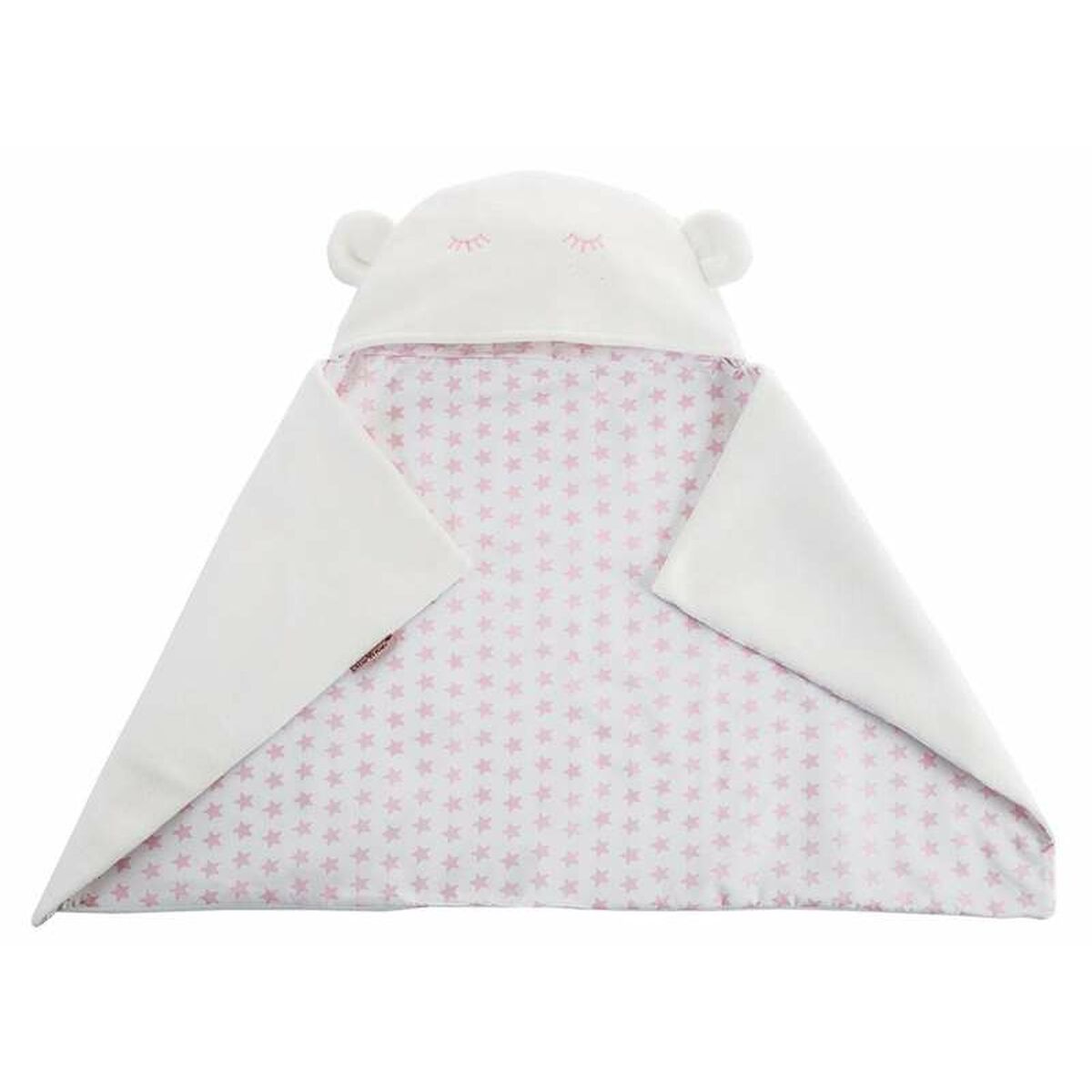 Baby blanket Reversible With hood 90 x 66 cm Stars-0