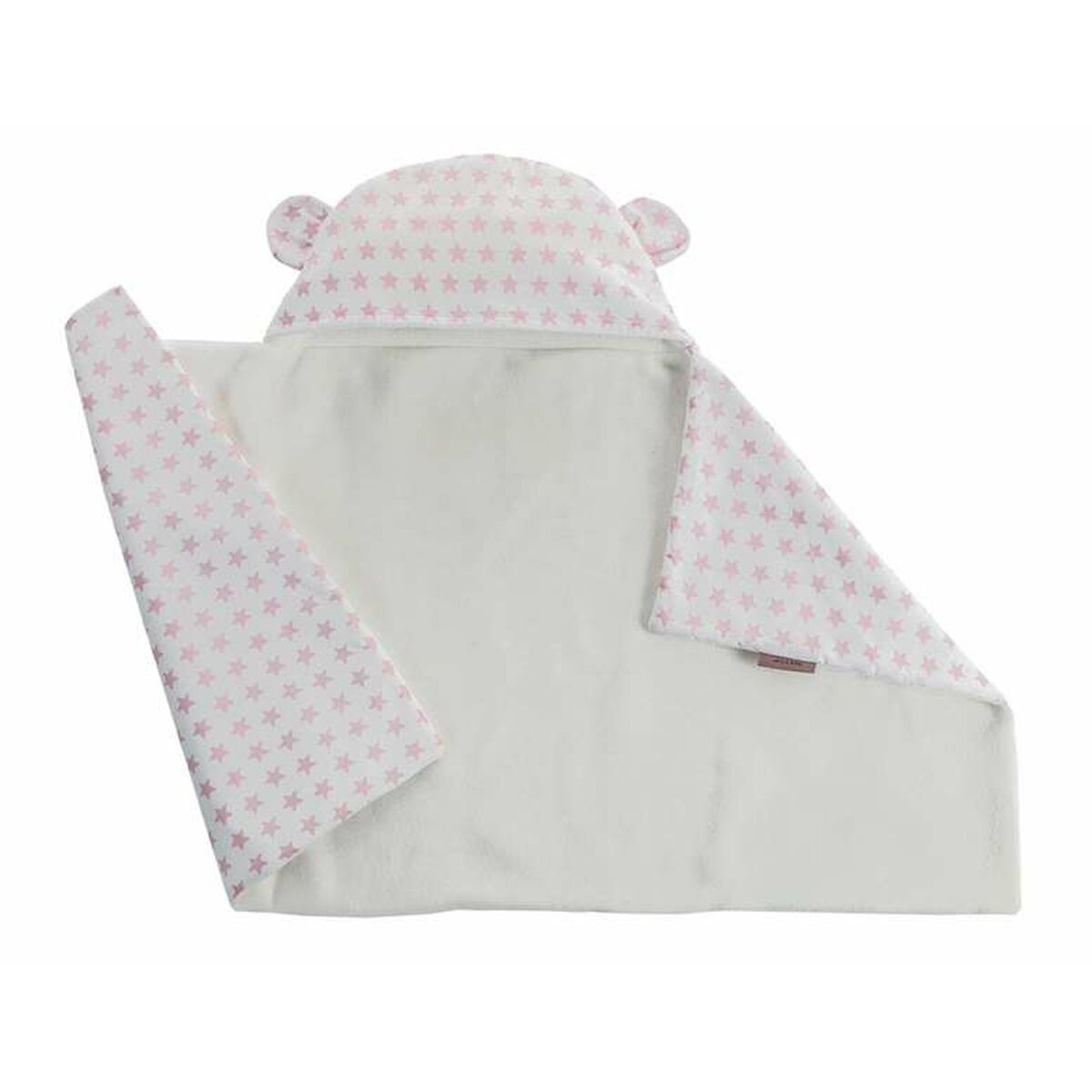 Baby blanket Reversible With hood 90 x 66 cm Stars-1