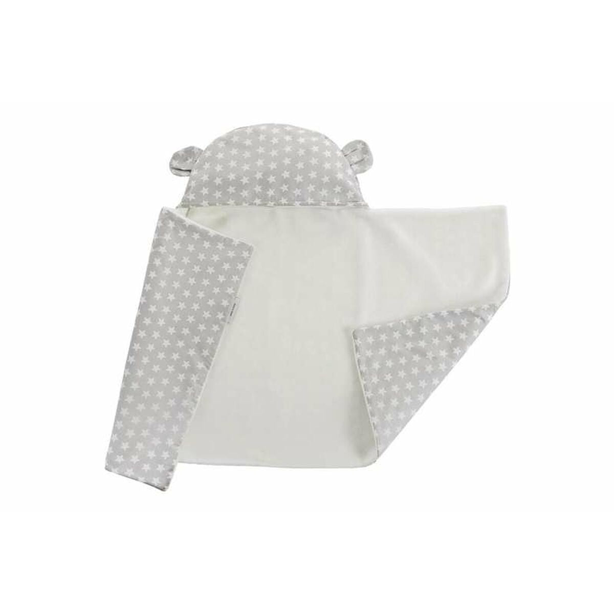 Baby blanket Reversible With hood 90 x 66 cm Stars-0