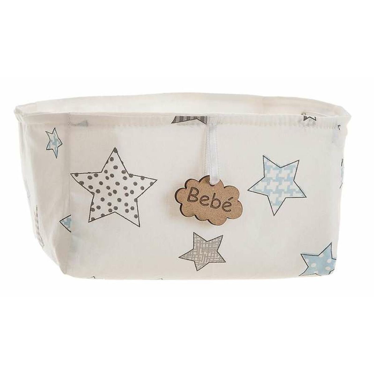 Basket Printed Stars 18 x 14 x 10,5 cm-0