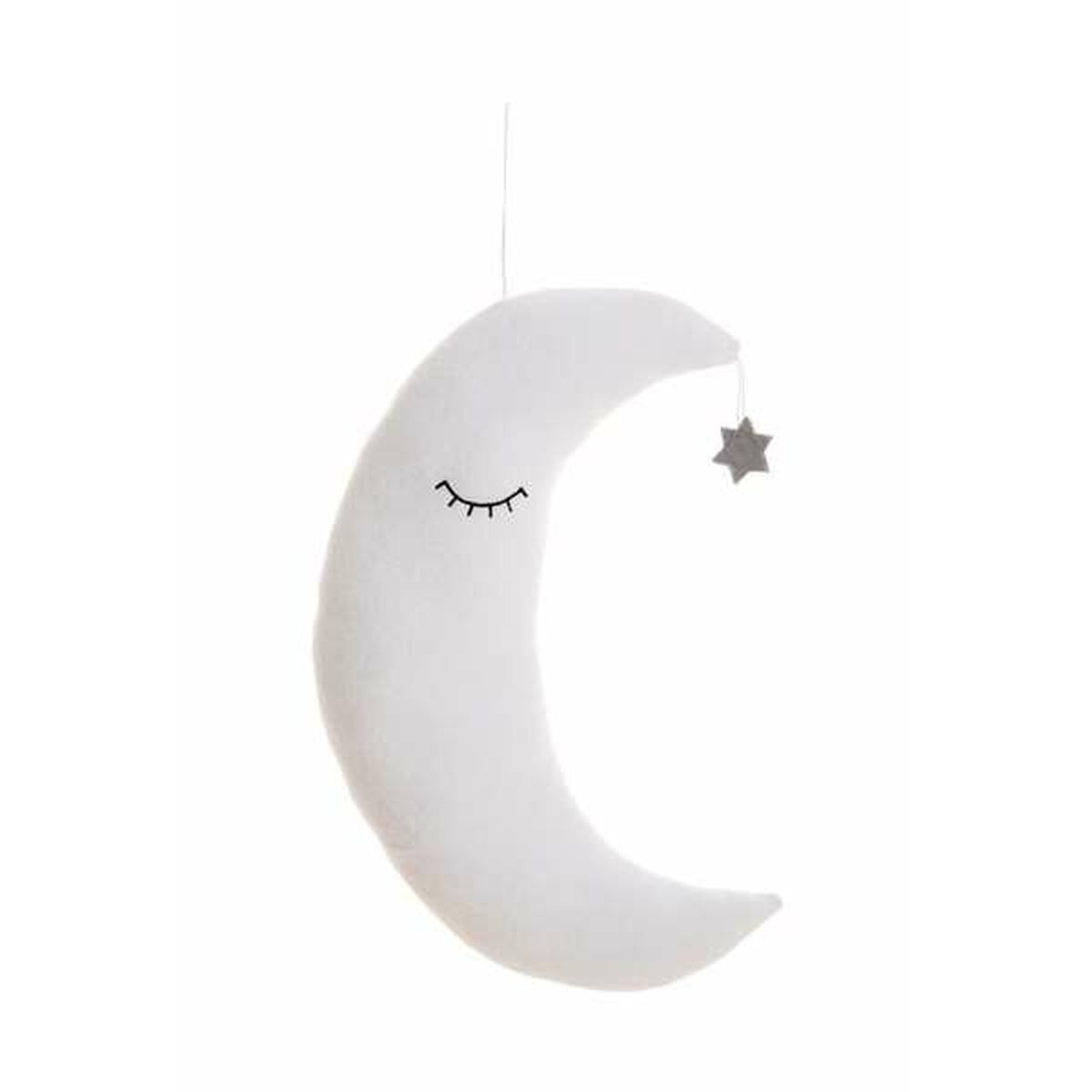 Cushion Moon White 38 x 30 cm-0