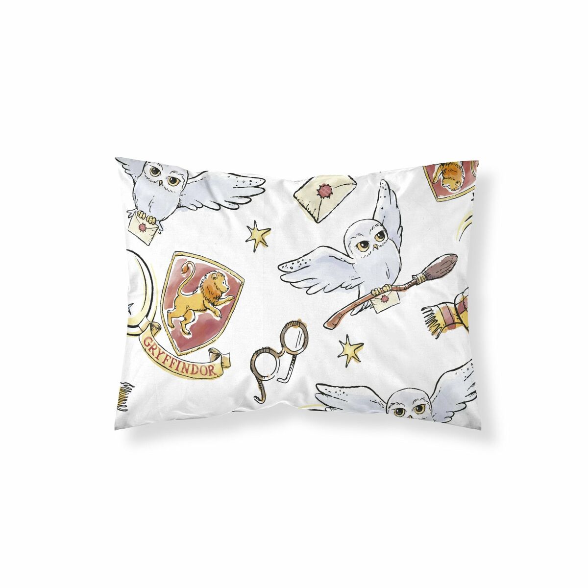 Pillowcase Harry Potter Hedwig Multicolour 175 Threads 40x60cm-0