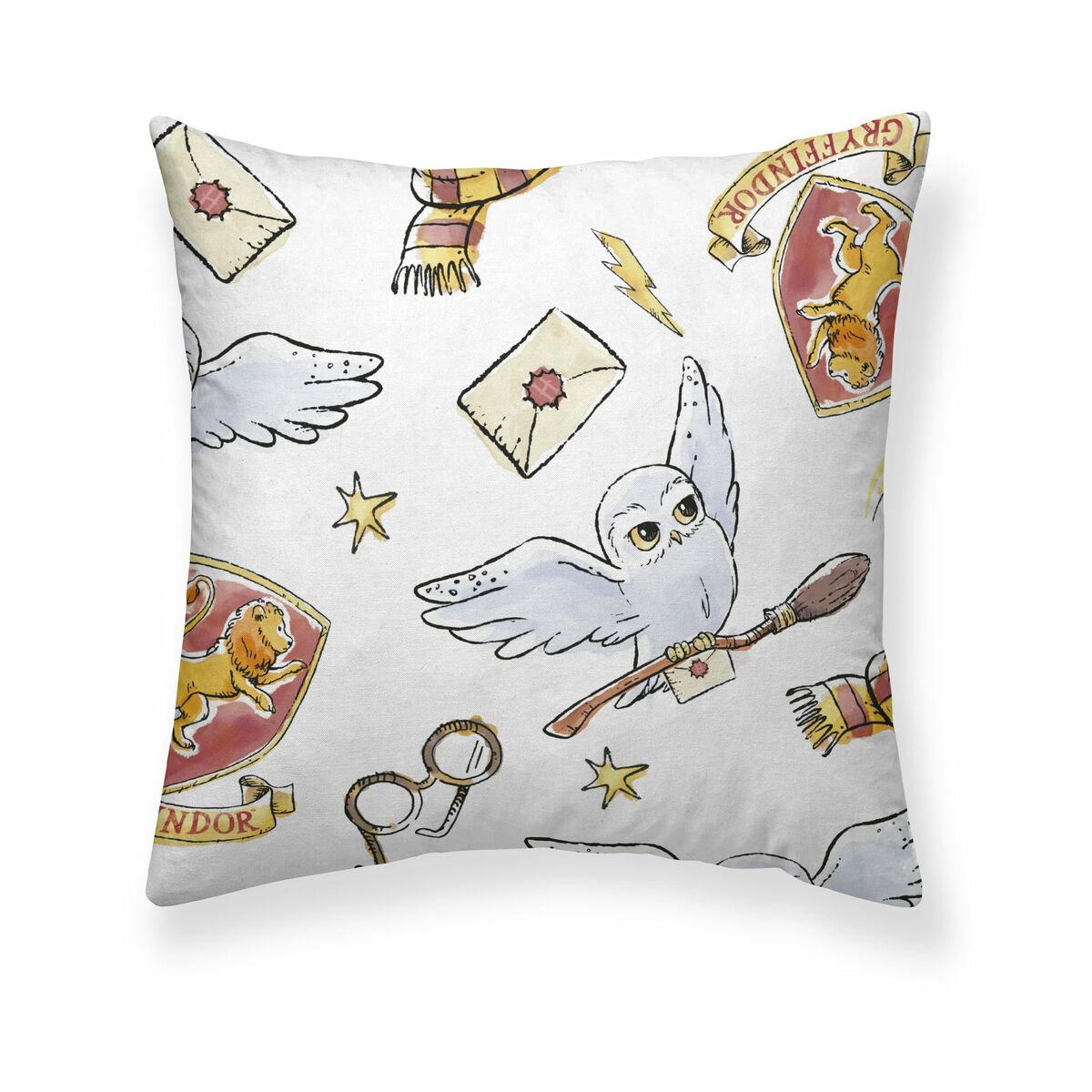 Pillowcase Harry Potter Hedwig Multicolour 175 Threads 65 x 65 cm-0