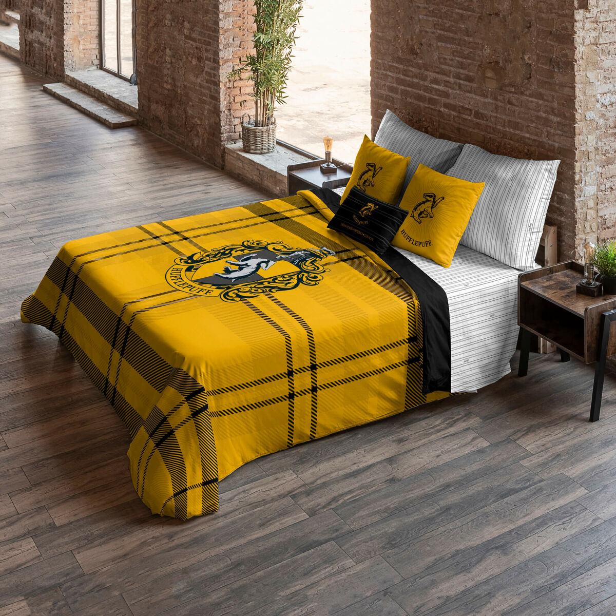 Nordic cover Harry Potter Classic Hufflepuff Multicolour 175 Threads 180 x 220 cm Single-3