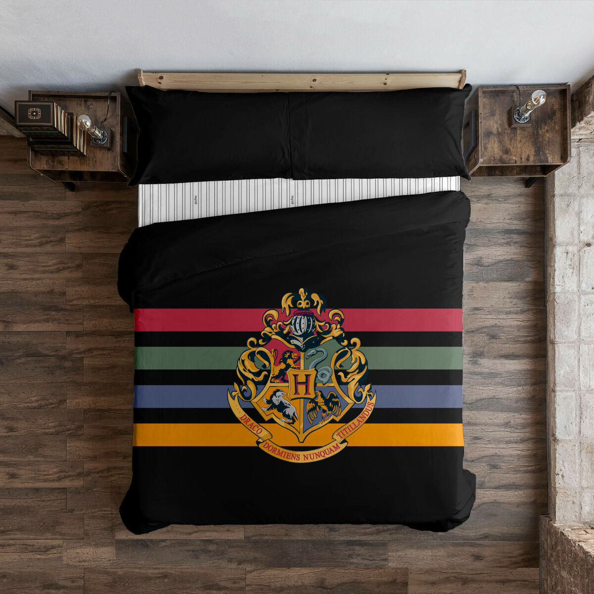 Nordic cover Harry Potter Hogwarts Multicolour 175 Threads 180 x 220 cm Single-0