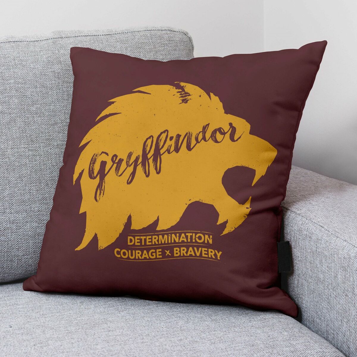 Cushion cover Harry Potter Gryffindor Values Multicolour Burgundy 50 x 50 cm-0