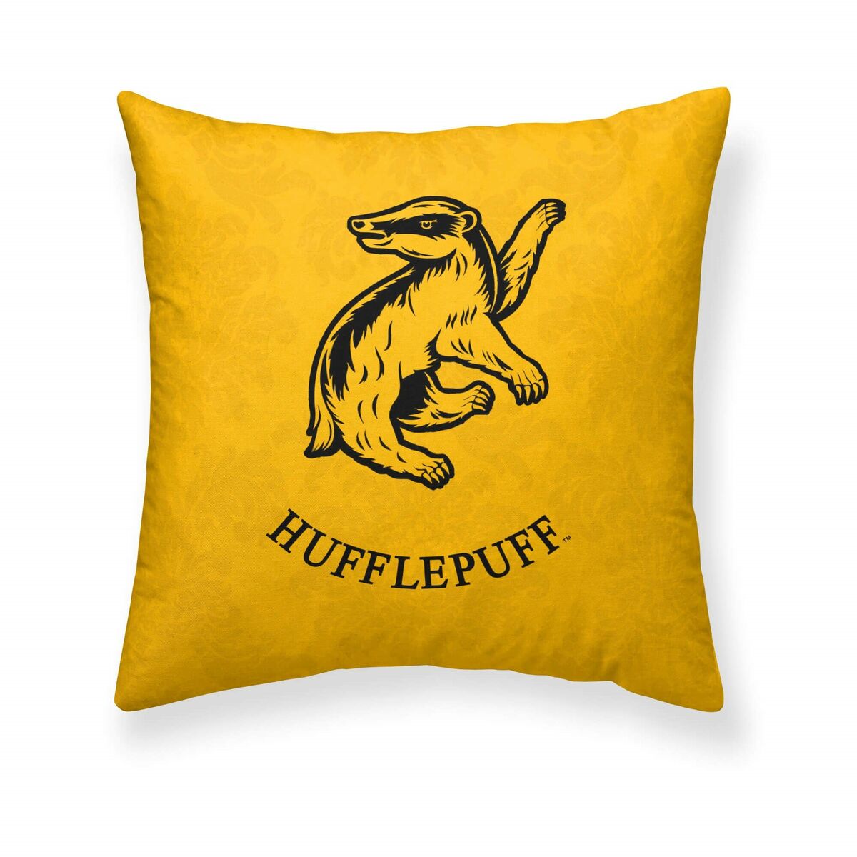 Cushion cover Harry Potter Hufflepuff Yellow Multicolour 50 x 50 cm-0