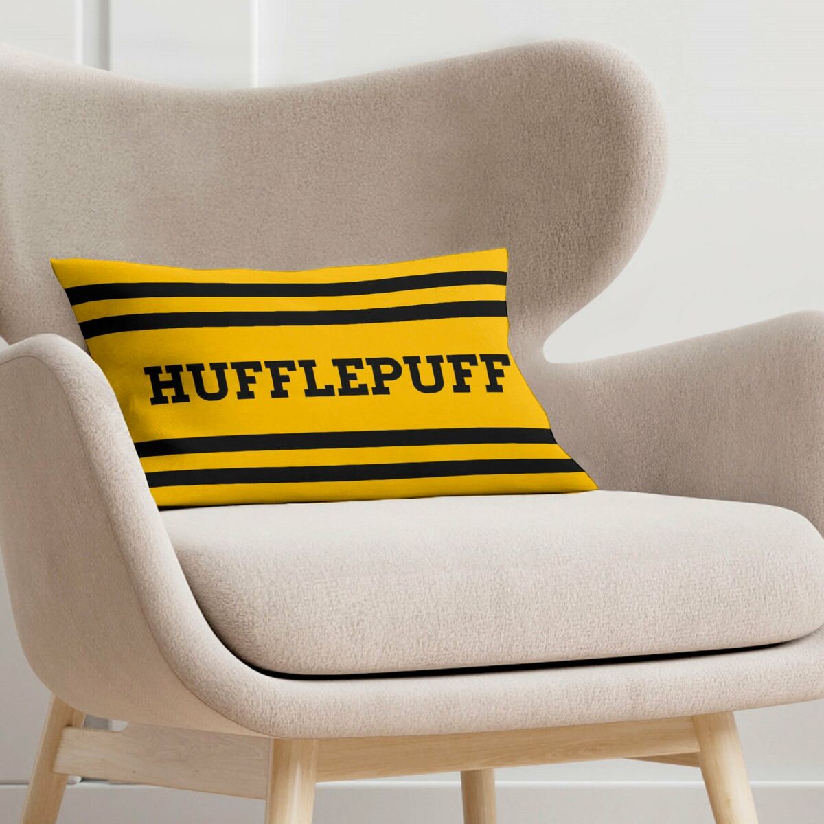 Cushion cover Harry Potter Hufflepuff Yellow Multicolour 30 x 50 cm-1