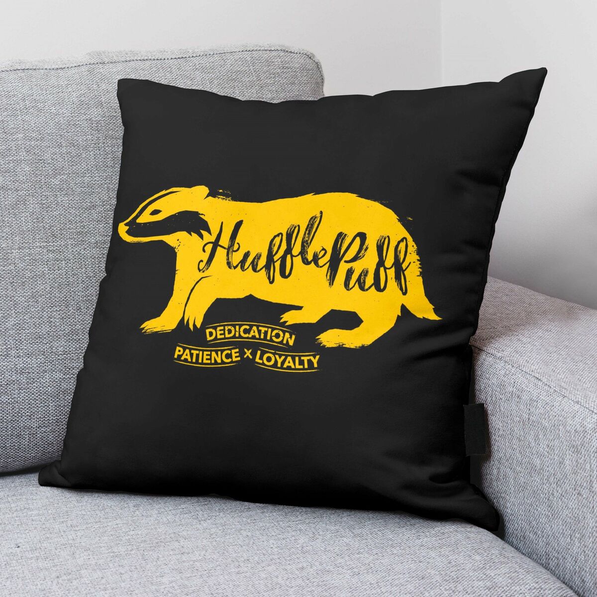 Cushion cover Harry Potter Hufflepuff Black Multicolour 50 x 50 cm-1