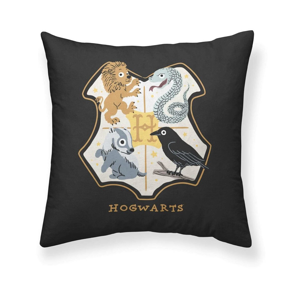 Cushion cover Harry Potter Sweet Hogwarts Multicolour 50 x 50 cm-0