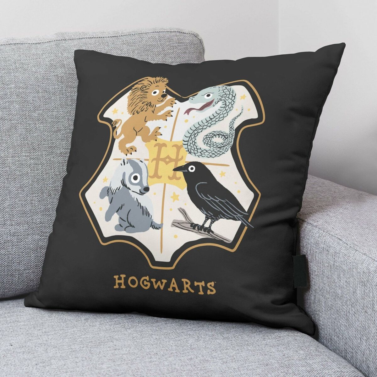 Cushion cover Harry Potter Sweet Hogwarts Multicolour 50 x 50 cm-1