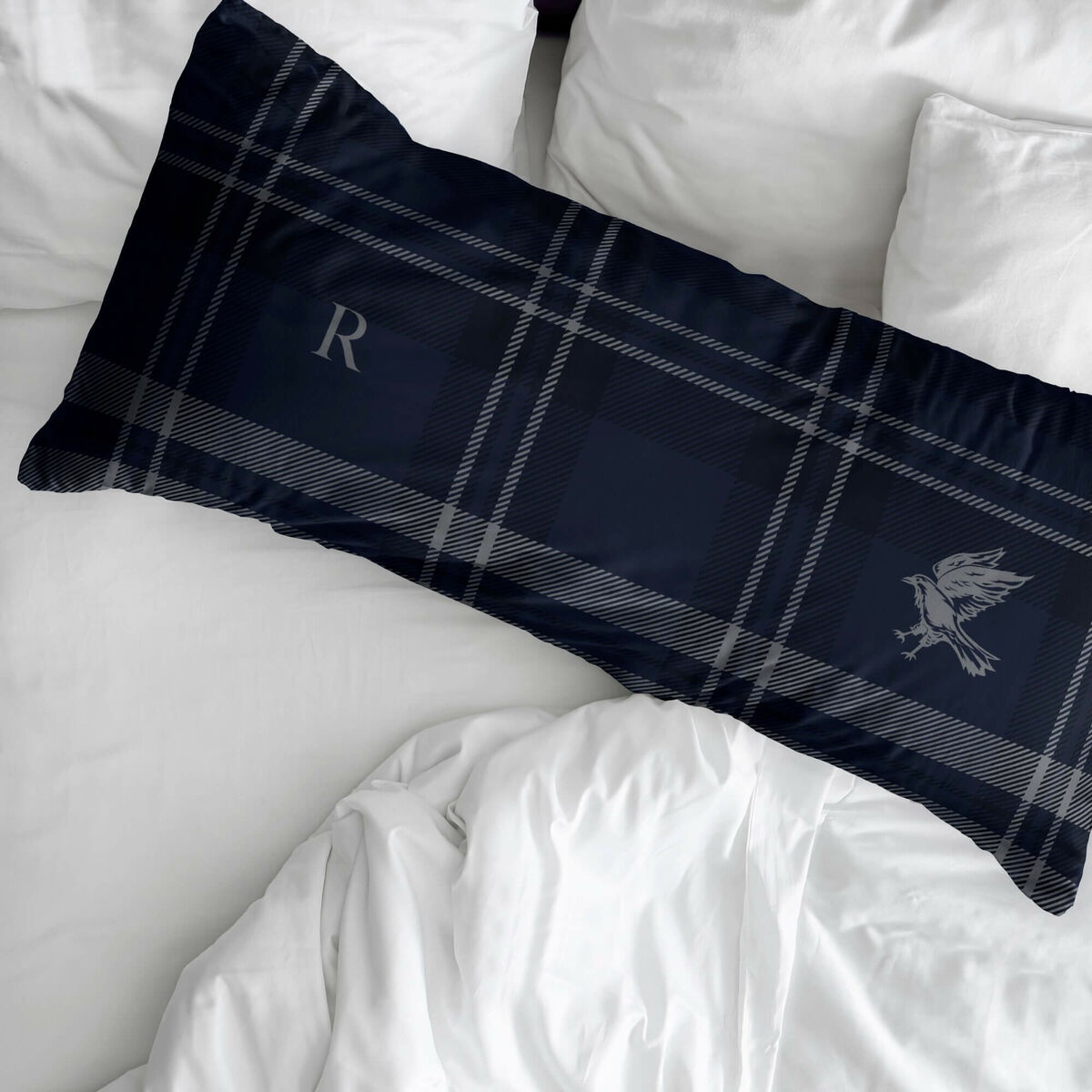 Pillowcase Harry Potter Ravenclaw Multicolour Navy Blue 175 Threads 45 x 125 cm-1