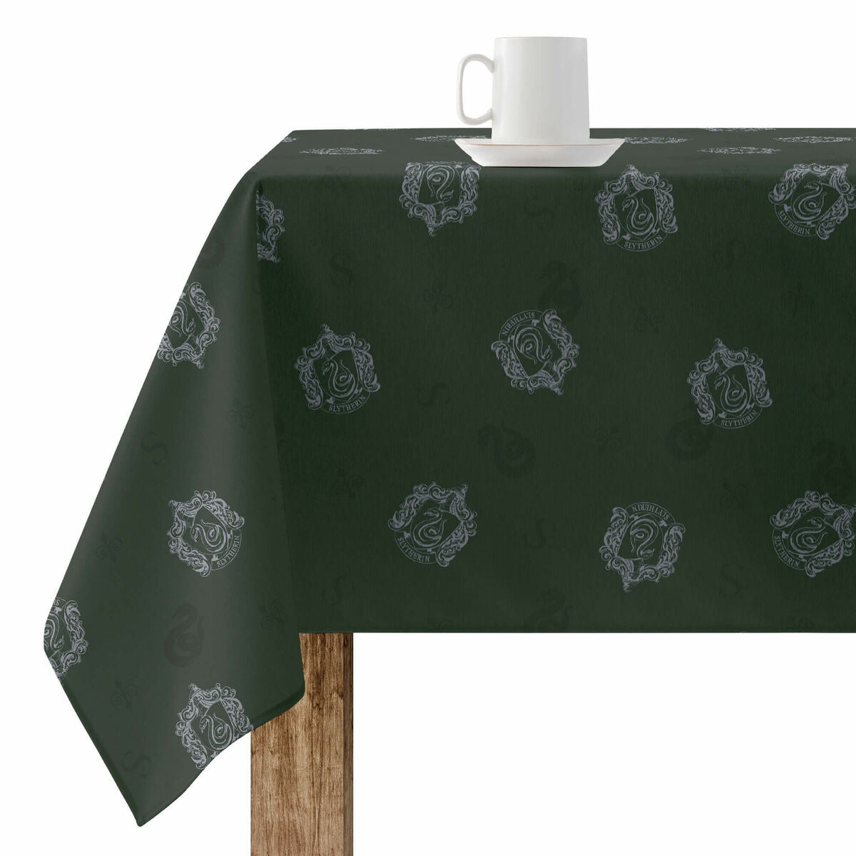 Stain-proof resined tablecloth Harry Potter Slytherin Multicolour 100 x 150 cm-0