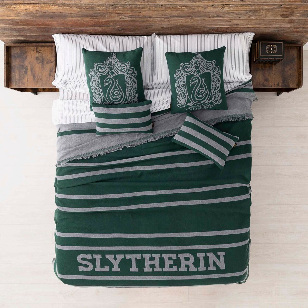 Blanket Harry Potter Slytherin House Multicolour 230 x 2 x 260 cm-0