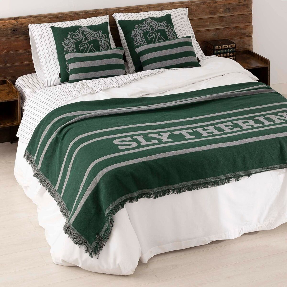 Blanket Harry Potter Slytherin House Multicolour 230 x 2 x 260 cm-3