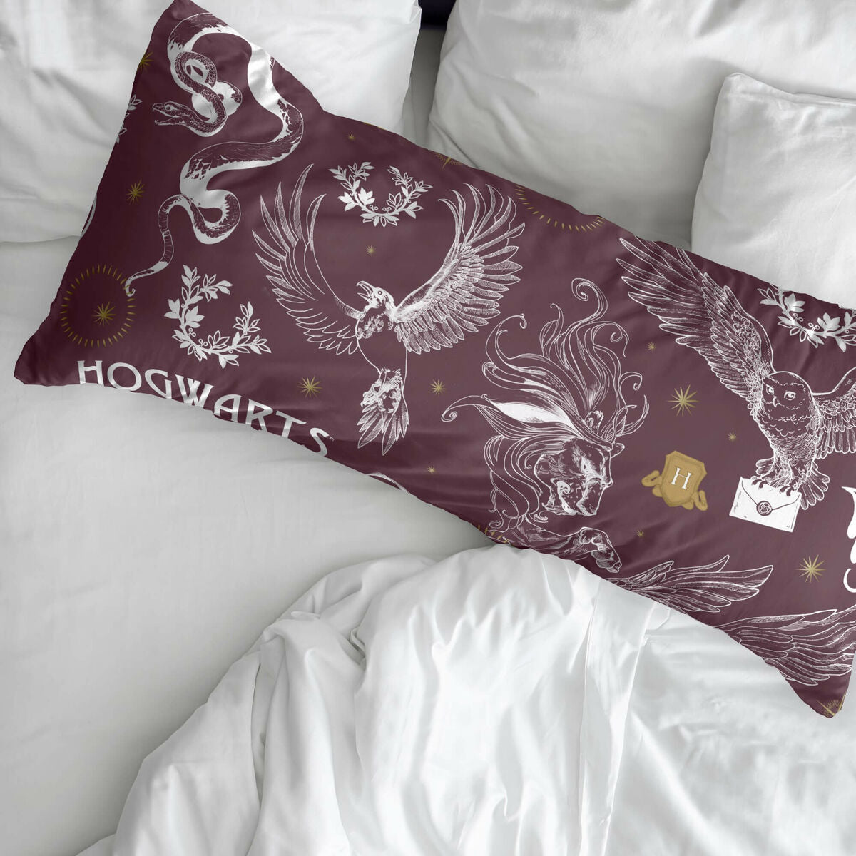 Pillowcase Harry Potter Creatures Multicolour 175 Threads 45 x 125 cm-1