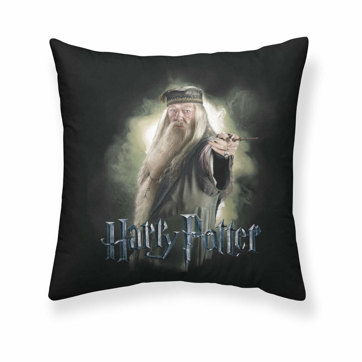 Cushion cover Harry Potter Dumbledore Black Multicolour 50 x 50 cm-0